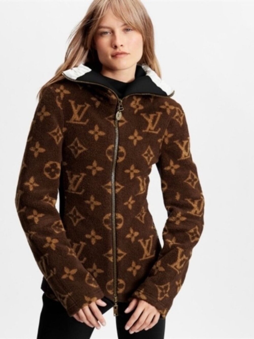 Louis Vuitton 2021 Fleece Jacket w/ Hood FR36/US 2